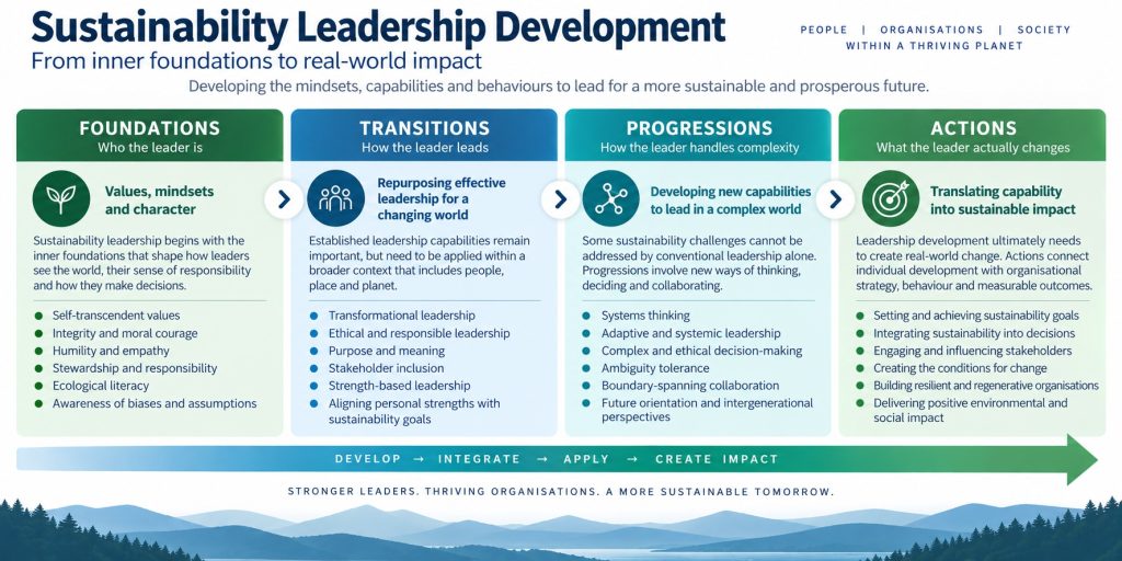 CSA sustainability leadership model: foundations, transitions, progressions and actions